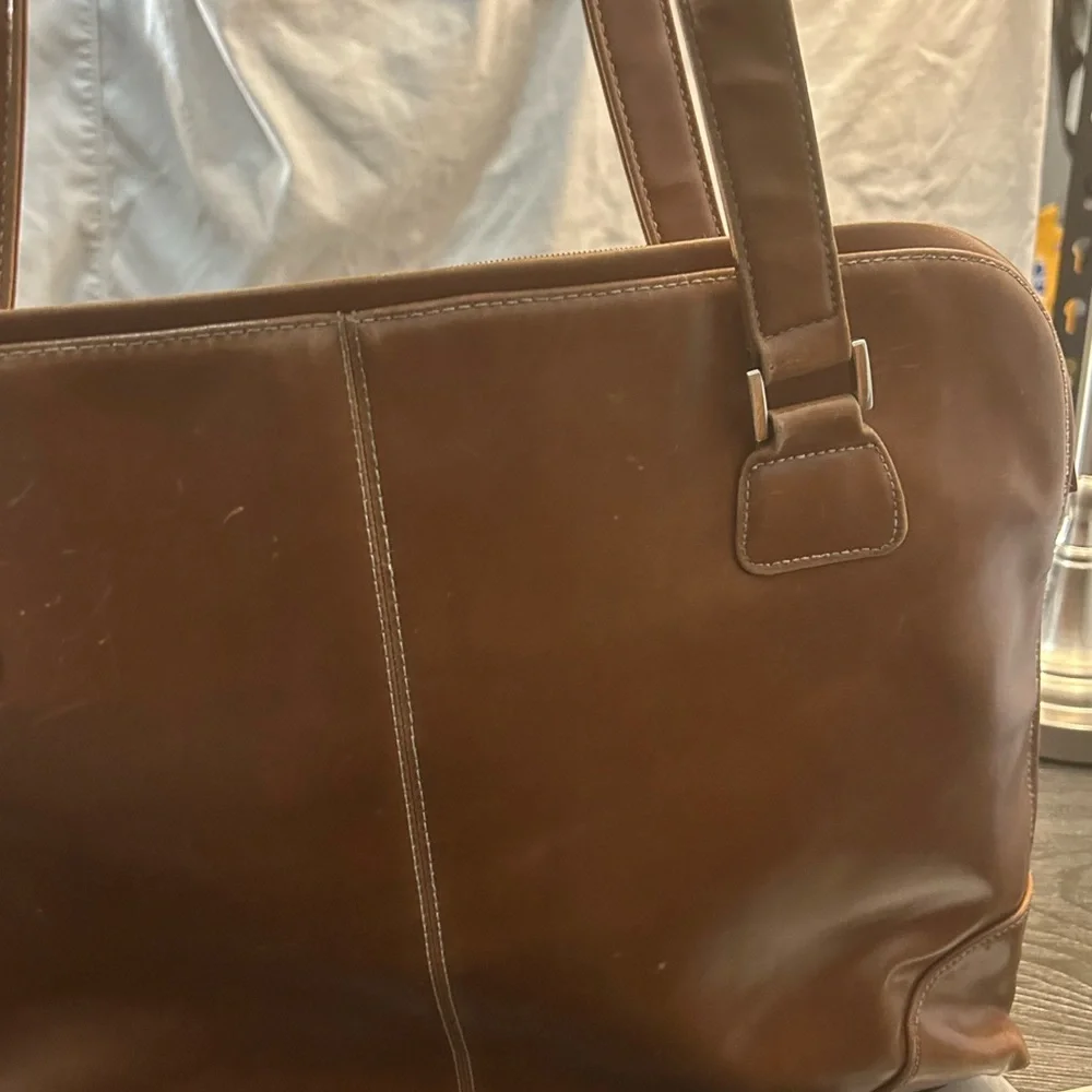 Coldwater Creek Brown Laptop Bag with Structured Design